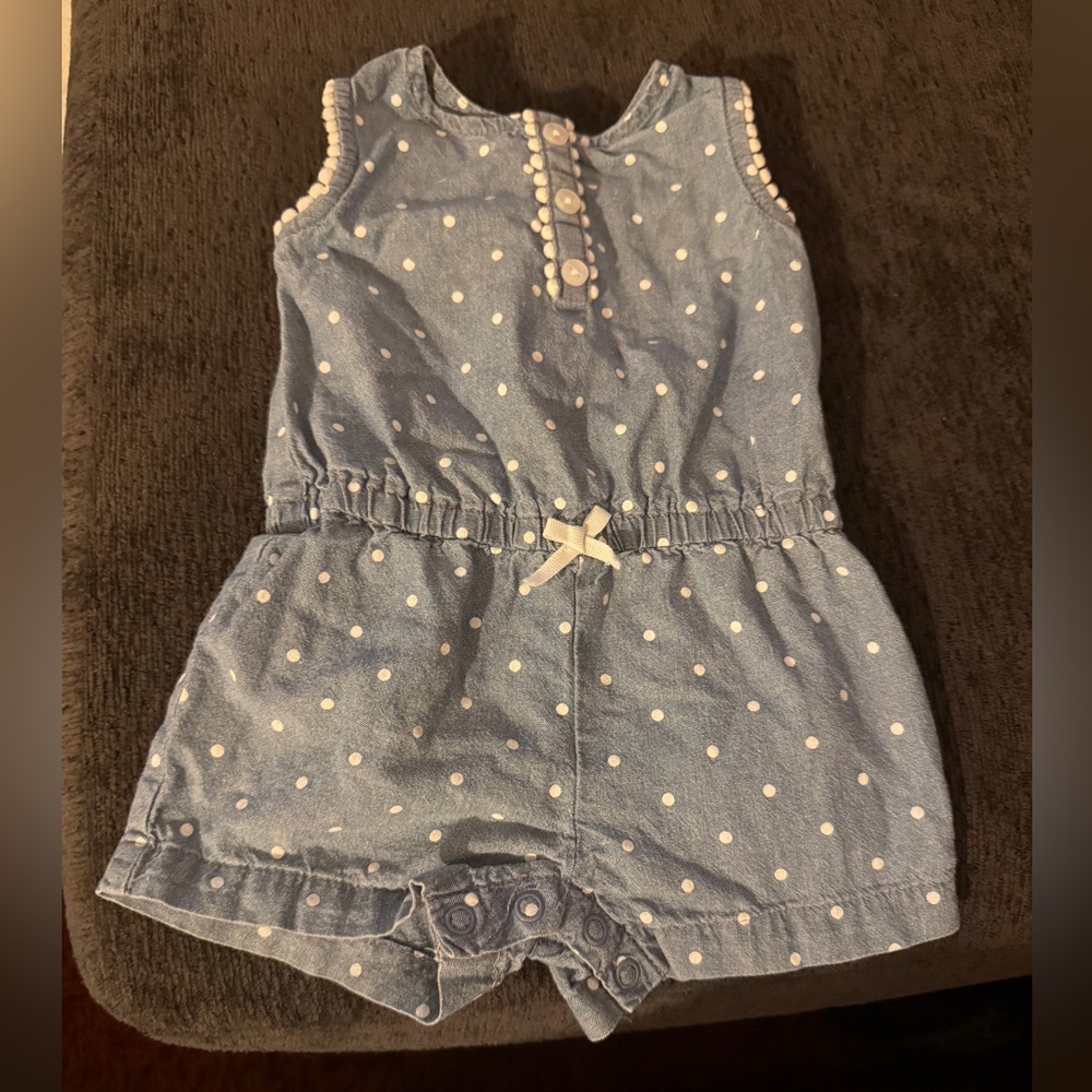 Carter's Blue Polka Dot One Piece